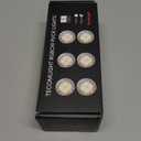 LED Puck Lights with Remote Control, Battery Operated Wireless Closet Light, Under Cabinet Lighting Stick on Tap Push Lights, Color Changing Under Counter Light for Kitchen, 6 Pack - Black