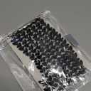 BBTO Rhinestone Chain Trim Applique Embellishment Crystal Wedding Bridal Costume Flower Leaf Chain Sewing Bling Trim for Jewelry DIY Necklace Bags Parties (3 Yards,Black)