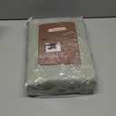 ANRODUO Rod Pocket and Back Tab Pleated Blackout Curtains with Hooks, Rings, Sage Green Curtains 84 Inches Long 2 Panels, Thermal Insulated Room Darkening Living Room Bedroom Curtain, 42x84 Inches