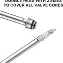 2 x 6pcs Valve Core Wrench Tool, Single & Dual Head A/C Valve Core Extractor Air Conditioning Line Repair Removal Tools Valve Core Remover for Car Bicycle RV Truck HVAC Air Conditioner