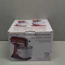 Ice Cream Maker Attachment for KitchenAid, Fits KitchenAid 4.5/5QT & 6QT Mixers, Frozen Ice Cream & Sorbet Gelato Maker, 2 Quart, White