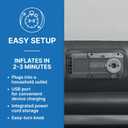 SLEEPLUX Durable Inflatable Air Mattress with Built-in Pump, Pillow and USB Charger