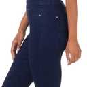 Rekucci Women's Secret Figure Premium Denim Skinny Pull-On Jean (Ink Blue Rinse)