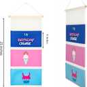 Birthday Fish Extender Hanger for Disney Cruise Gift Exchange Pixie Dust DCL Door Hanging Mail Box Bag Personalized 2025 2026 (3 pockets)