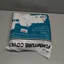 Plastic Loveseat Cover - 84" W x 40" D x 36" RH x 18" FH - Heavy Duty Vinyl, Waterproof, Slipover for Pets & Scratch Proof Furniture Protection (Transparent)