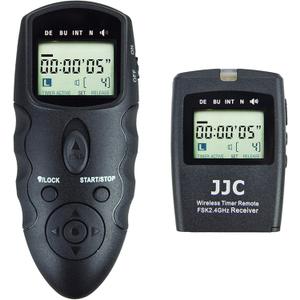 JJC Wireless Intervalometer Timer Remote Control Shutter Release for Fuji Fujifilm X-T5 X-T4 X-T3 X-T30 II X-T20 X100VI X100V X100F X100T X-PRO3 X-E3 X-H2 X-H2S GFX100S II GFX100 GFX 50S 50R & More