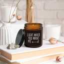 HIWX Light When You Want Me Candle, Anniversary Birthday Couple Gifts for Women Men Him, Funny Couples Valentines Soy Candles for Home Scented, Lavender,Vetiver,Sandalwood Scented Candle 8oz Jar, 3 inches x 3.8 inches