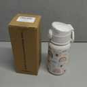 GOPPUS 12 oz Kids Water Bottle - Stainless Steel Insulated Water Bottle, BPA Free, Odorless, Durable and Reusable for School, Sports and Outdoor Activities(White Bear)