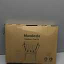 Outdoor Fire Pit  17 Inch Portable with Storage Bag for Camping, Patio Heating, Picnic and BBQ, Trapezoid Vertical Hollow, Black