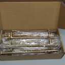 goldenwarm 15pcs Brushed Brass Cabinet Cupboard Drawer Door Handle Pull Knob for Furniture Kitchen Hardware 7-1/2in Hole Center 10in Overall Length