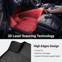 Floor Mats for 2023‑2026 Honda Pilot, Custom‑Fit All‑Weather TPE Full Set Row Anti‑Slip Wear‑Resistant & Odorless Floor Liners for 1st 2nd & 3rd Car Mats, Black