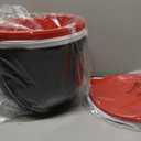 Silicone Liners for KitchenAid 7 Quart Stand Mixer - Bwol Liners for Kitchen Aid Mixer, No More Mixer Bowls Needed - 3 Liners & 3 Lids, Red & White & Black