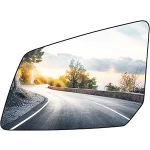 Driver Left Side Heated Mirror Glass Replacement Fits for GMC Acadia, for Saturn Outlook, for Chevrolet Traverse 2007-2016 Replaces for 15951926 33223 25990002 GM1324124