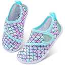 LeIsfIt Boys Girls Water Shoes Kids Aqua Socks Toddler Quick-Dry Beach Swimming Shoes Lightweight Breathable Non-Slip Summer Outdoor Sport Water Slippers Green Scale 11 Toddler