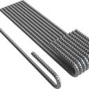 Vodaland Rebar Stakes J Hook Extra Heavy Duty 1/4 inch Coated Steel Ground Anchors with Chisel Point End (10)