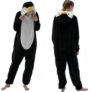 COSUSKET Snug Fit Unisex Adult Onesie Pajamas, Flannel Cosplay Animal One Piece Halloween Costume Sleepwear Homewear M 