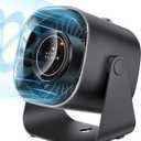 Desk Fan,Quiet Portable Fan,5000mAh Air Circulator Fan with 100 Speeds 220 Adjustable Tilt,Digital Display Small Table Fans for Bedroom,Office, Kitchen,Travel Camping Black