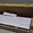 LOTUS & WINDOWARE Cordless 1" Aluminum Mini Blind 35" Wide x 36" Long, White, Room Darkening Metal Indoor Window Blinds for Home and Office