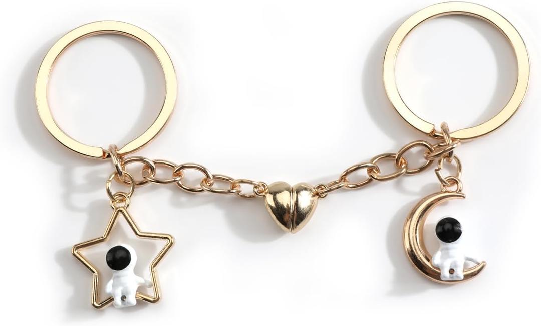 Matching Keychains,Couple Keychain for Boyfriend Girlfriend,Space Gifts for Birthday Christmas Valentine Anniversary