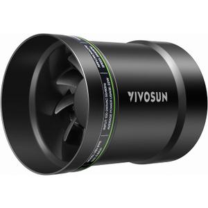 VIVOSUN 6 Inline Booster Duct Fan, 345 CFM Quiet Exhaust Fan for HVAC Ventilation in Grow Tents, Basements, Bathrooms, Kitchens, and Attics