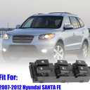 Driver Side Power Master Window Switch 93570-2B830 Fit for 2007-2011 Hyundai Santa Fe, Front Left Power Window Control Switch Button Compatible with Santa Fe 2007-2011 Replace# 93570-2B000S4
