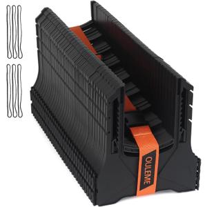30FT RV Sewer Hose Support, Black Tank Hose Holder with Rubber Band and Carry strap, Easy to Adjust Height for Camper Travel Trailers