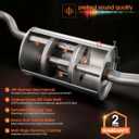 Exhaust Muffler Compatible with 2012-2014 Honda CR-V (VK-CRV4)