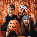 Urieo Halloween Headband Pumpkin Hair Bands Wide Festival Hair Accessories for Women