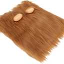 Lions Mane for Dogs, Cat Lion Mane Cat Wig Dog Costume Headgear Funny Pet Costumes for Halloween Christmas Easter Festival Party Activity (L)