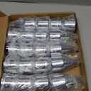 33mm x 4 1/4" Chromed Spike Lug Nuts Covers Screw On, ABS Chrome Plastic Caps Pointed Screw-on Lug Nut Cover for Semi Trucks, Pack of 20