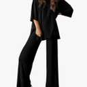 PRETTYGARDEN Two Piece Sets For Women Summer Fashion Lounge Matching Set 2025 Travel Vacation Airport Outfits Clothing L