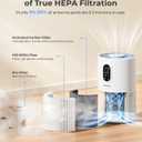 Air Purifiers for Home Large Room up to 1650 ft², WESTHEY H13 True HEPA Air Purifier for Bedroom with Night Light, Air Quality Monitor, Fragrance Sponge, Air Cleaner for Wildfire Smoke Dander Dust