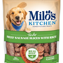 Milo's Kitchen Beef Sausage Slices With Rice Dog Treats, 18 Ounce
