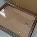 Hongkee 10x14 Picture Frame Set of 4, Made of Glass and Rustic Brown Wooden Frame, Display 8x12 Pictures with Mat or 30 x 40cm Diamond Painting Art without Mat for Wall Mounting, Gallery Photo Frames