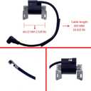 PARTSRUN Ignition Coil Module For Briggs and Stratton 2-4-HP 591420 395489 398593 397316 496914 793281,ZF-IG-A00058