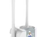 MR.SIGA Toilet Plunger and Bowl Brush Combo for Bathroom Cleaning, White, 1 Set