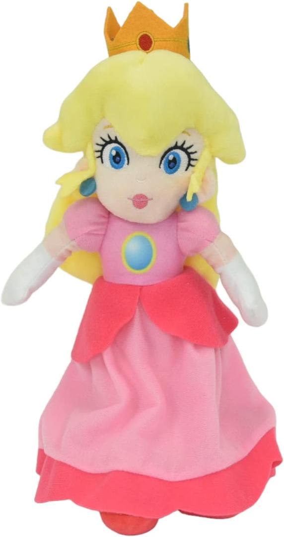 Mario Bros Princess Peach 12 Inch Stuffed Plush Character Toy