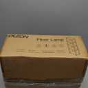 OUTON 67" Glass Display Shelf with Dimmable LED Floor Lamp, Collectibles Display Cabinet with Remote & App Control, 5 Tier Open Bookshelf Lamp for Living Room, Bedroom, Office, Home Decor, Black