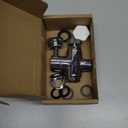 Brass Diverter Valve with Aerator, 3 Way Splitter with Male Thread Adapter, 360 Swivel Faucet Adapter for Sink Hose Attachment, Bathroom/Kitchen Faucet Connector (Chrome)