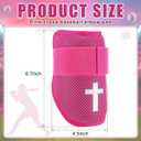 Soulchen Baseball Elbow Guard Youth Softball Elbow Guard with Cross Pattern and Adjustable Straps for Youth Baseball Softball Sports
