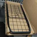 Whitmor Extra Large Utility Foldable Shopping Cart with Wheels, 100 Lb Capacity, Heavy Duty Grocery Cart with Steel Frame, Foam Handle, Rolling Collapsible Utility Trolley for Grocery, Laundry, Black