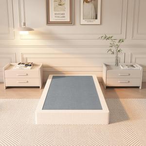 Twin Size Box Spring, 7 Inch Box Springs with Washable Cover, Heavy Duty Metal Mid-Profile Foundations Easy Assembly 3000 lbs Capacity