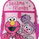 INTIMO Sesame Street Friends Elmo Abby Cadabby 3 PC Backpack Lunch Box Pencil Pouch 16", One Size