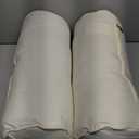 Blazing Needles Double-Corded Solid Twill Bolster Pillows with Inserts (Set of 2), 20" x 8", Natural