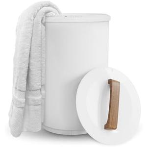 SAMEAT Heated Towel Warmers for Bathroom - Large Towel Warmer Bucket, Wood Handle, Auto Shut Off, Fits Up to Two 40"X70" Oversized Towels, Best Ideals SAMEAT Heated Towel Warmers for Bathroom - Large Towel Warmer Bucket, Wood Handle, Auto Shut Off, Fits Up to Two 40"X70" Oversized Towels, Best Ideals