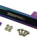 JDMSPEED Universal Neo Chrome Front Bumper License Plate Mount Bracket Relocator Holder Bar
