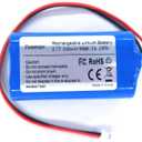 5200mAh 3.7v Lithium ion Battery with 2.0Pin JST-PH JST 2.0/2P Plug Rechargeable Battery Pack Lithium 3.7 Volt Batteries for Electronics, Toys, Lighting, Equipment, Bluetooth Speaker Other Products.