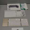 Samsers Foldable Bluetooth Keyboard with Touchpad - Portable Wireless Keyboard with Holder, Rechargeable Full Size Ultra Slim Pocket Folding Keyboards for Android Windows iOS Tablet & Laptop - Gold (BT x1)