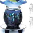 HUNANBANG 3 in 1 Electric Oil Warmer Wax Melter Fragrance Burner (blue)