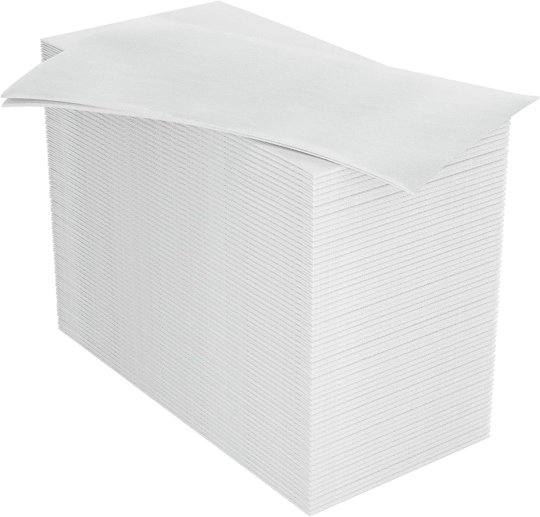 100PACK Disposable Hand Towels for Bathroom, Soft and Absorbent Paper Guest Towels Disposable Decorative Bathroom Hand Napkins for Kitchen, Parties, Weddings, Dinners